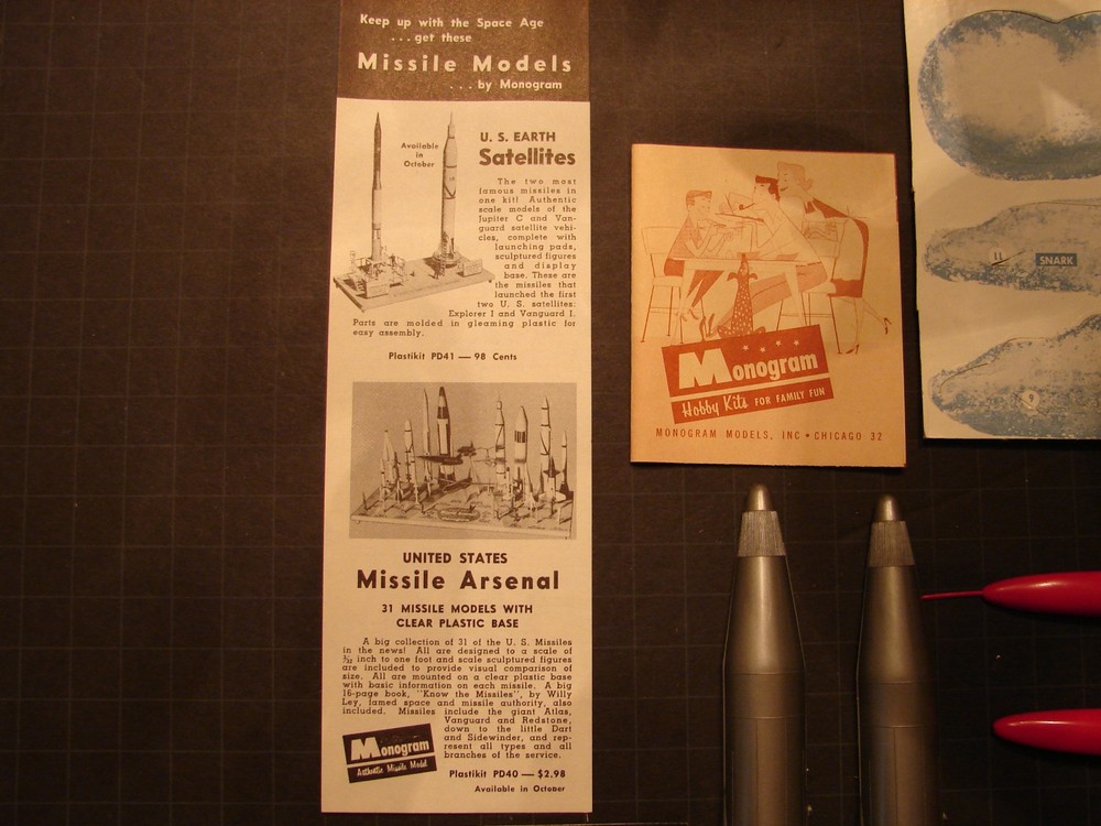 1959 ~ RARE ~ Monogram ~ MISSILE MOBILE ~ Complete & NOT STARTED ~ not Aurora