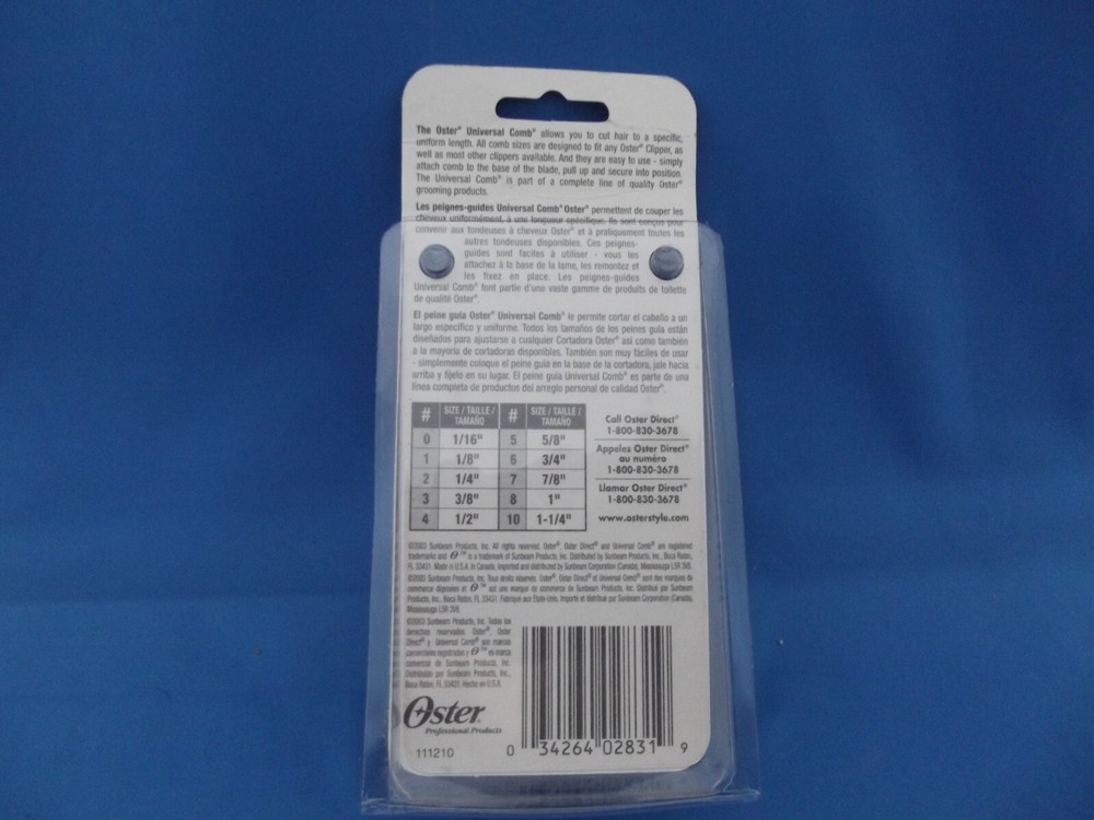 Brand New Oster Universal Comb Attachment Blade Guard, Size # 4