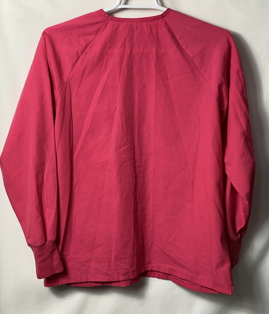 Scrub & Beyond Long Sleeve Top Size M Pink