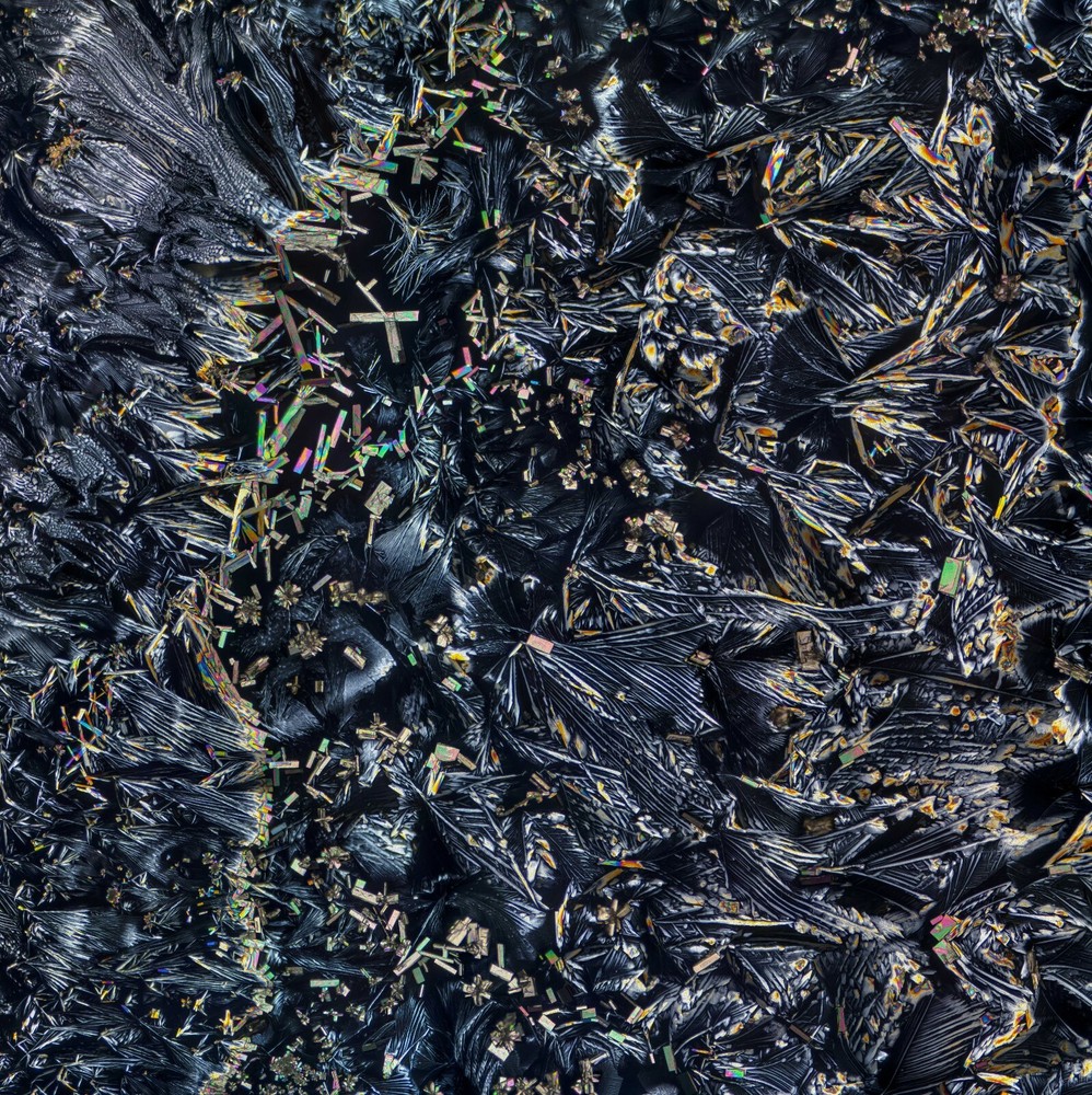 Microscope slide for polarization, Pyridoxine (Vitamin B6)