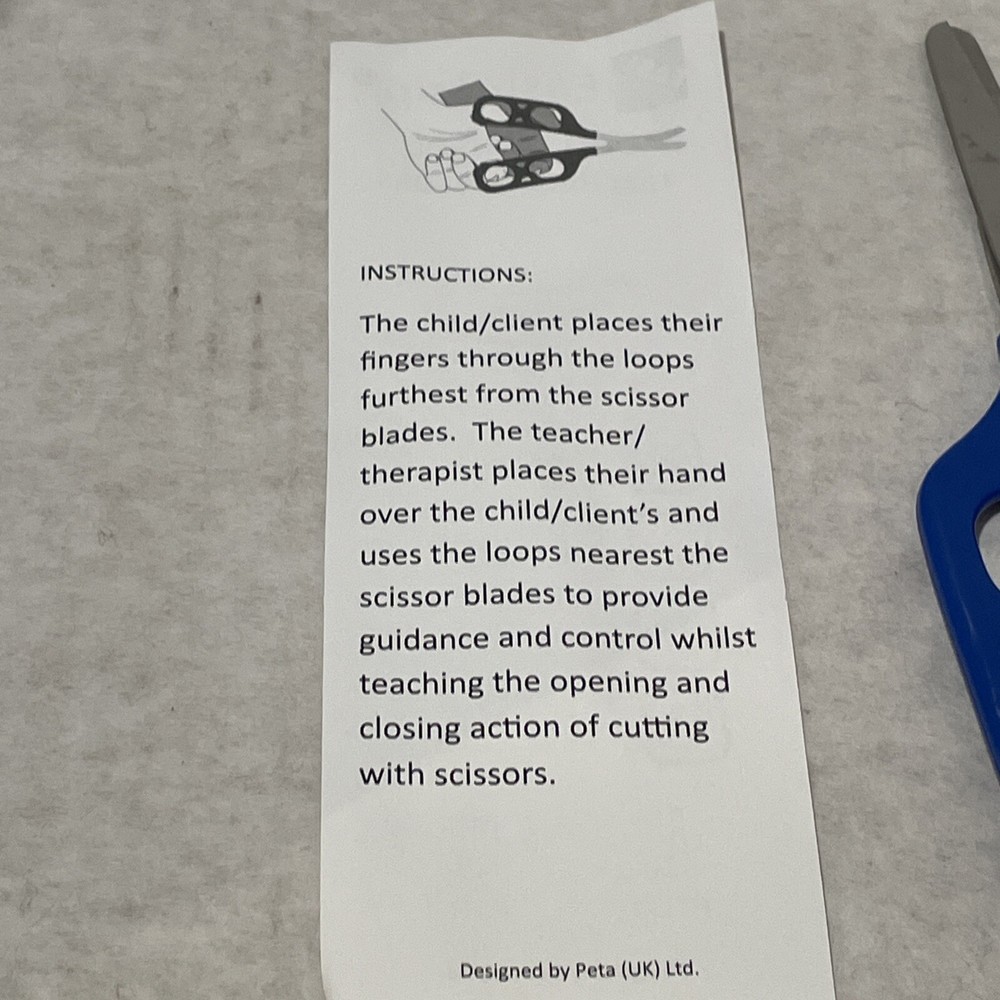Dual Control Teaching Scissors Child/Client Parent Design By Peta Gift Easi-Grip