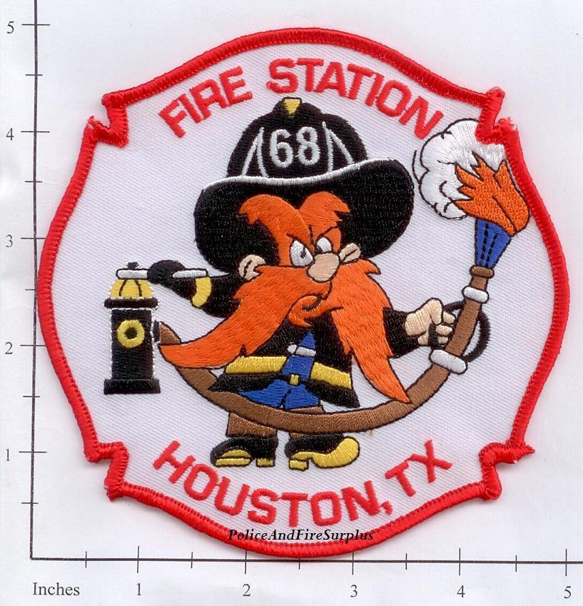 Texas - Houston Station 68 TX Fire Dept Patch v2 - Yosemite Sam