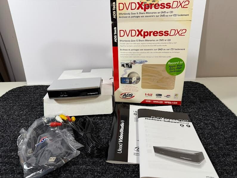 ADS Tech DVD Xpress DX2.  Convert Media From Devices to Video.  CD is MISSING.