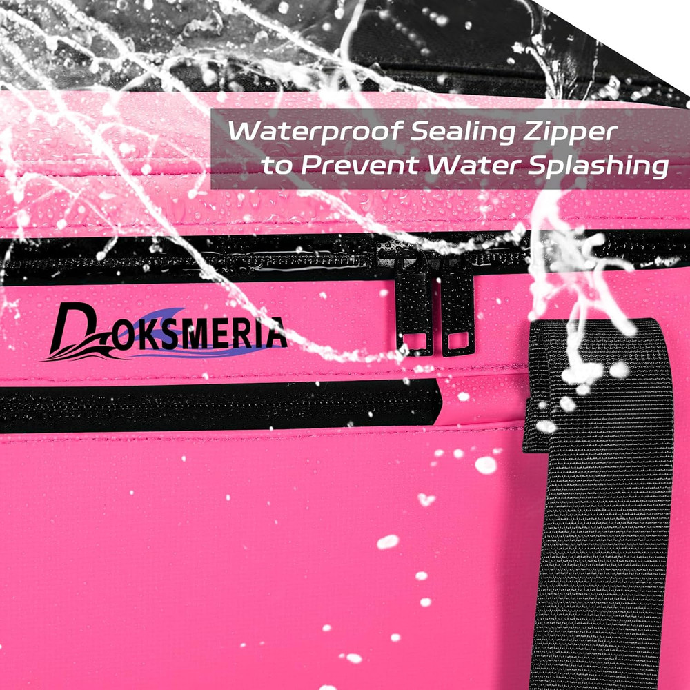Waterproof Paddle Board Cooler with Shoulder Strap & 6 Elastic Clips