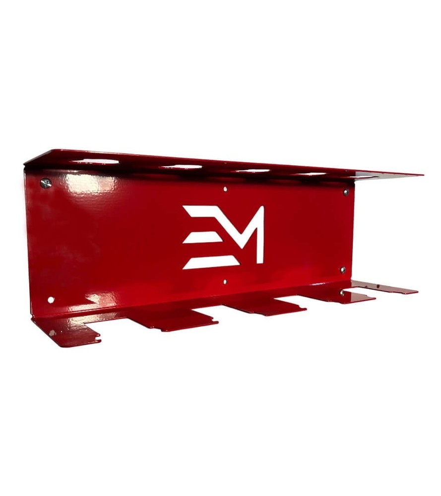 Milwaukee M18 Locking & M12 Battery Holder/Storage Gloss Red