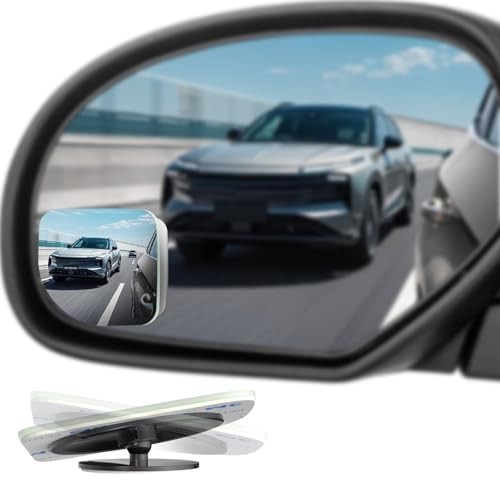 Blind Spot Mirrors 2 Pack, Frameless Side Mirror Blindspot Fan-Shape-2pcs