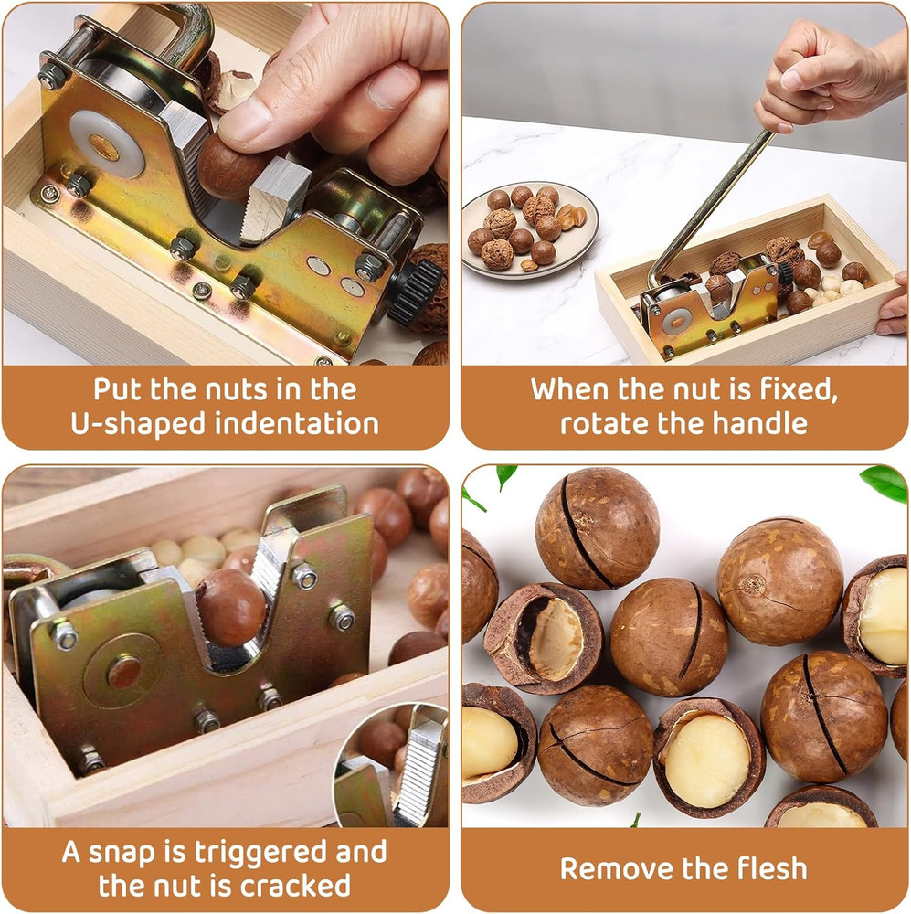 Nut Crackers All Nuts Set Manual Nut Cracker Nut Tongs Walnuts Open Tool Handle