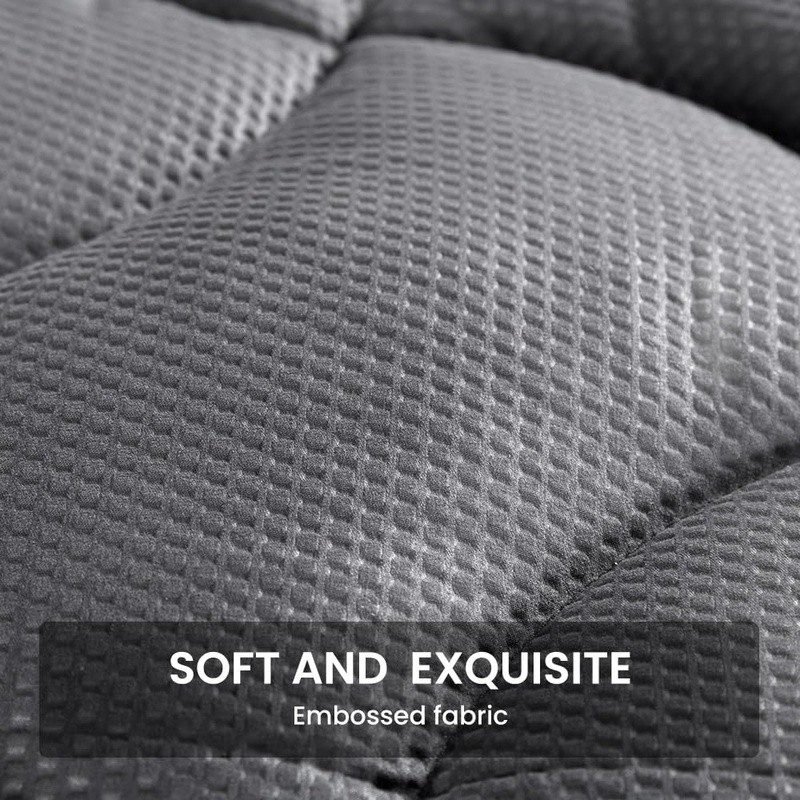 Cooling Breathable Mattress Pad Soft 3-Zone Design Deep Pocket Support New