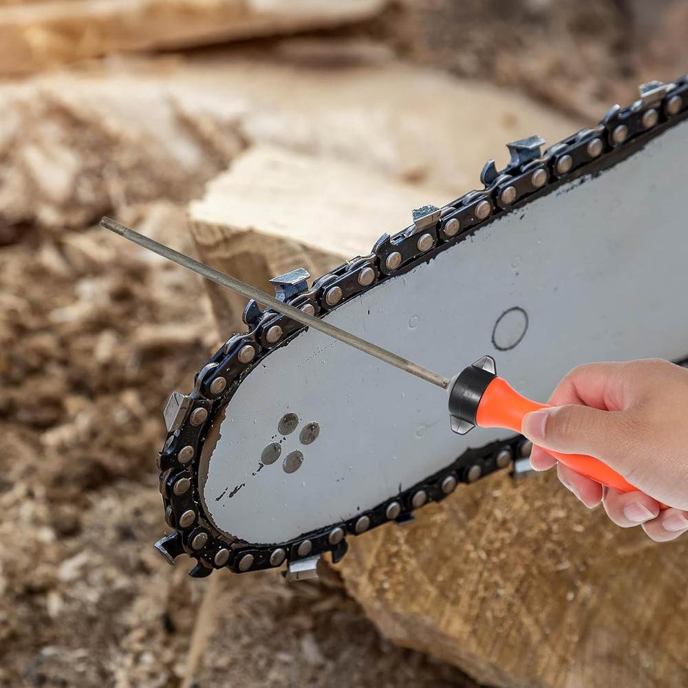 4 PCS round File Handle, Chainsaw File Handle Files Cutting Tool Files round Han