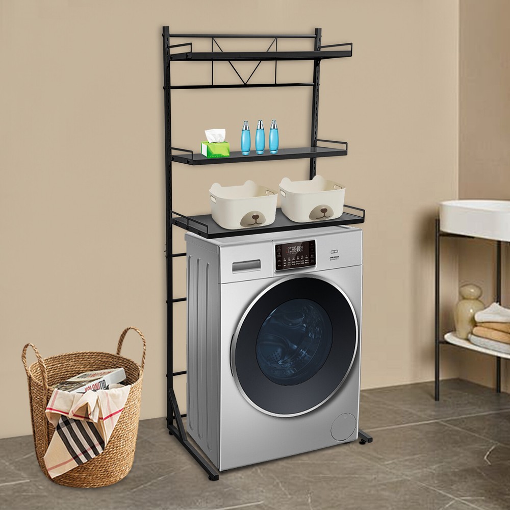 3 Tier Multi-functional Washing Machine Shelf Space Saving Washing Machine Shelf