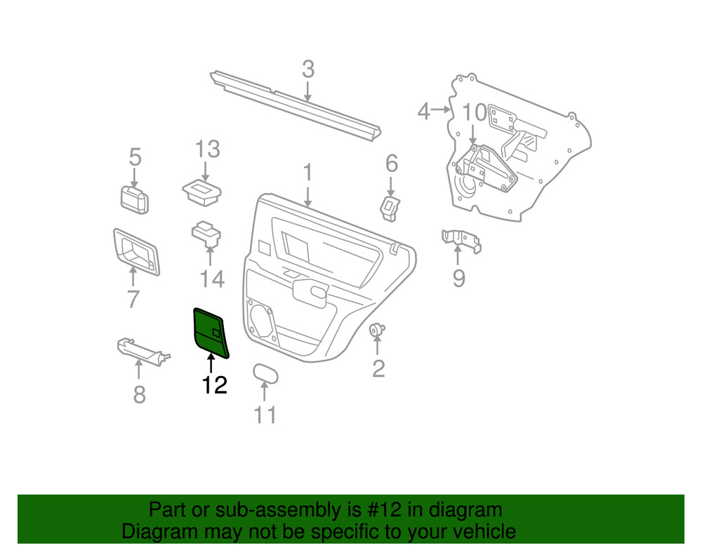 Genuine GM Speaker Grille 89038858