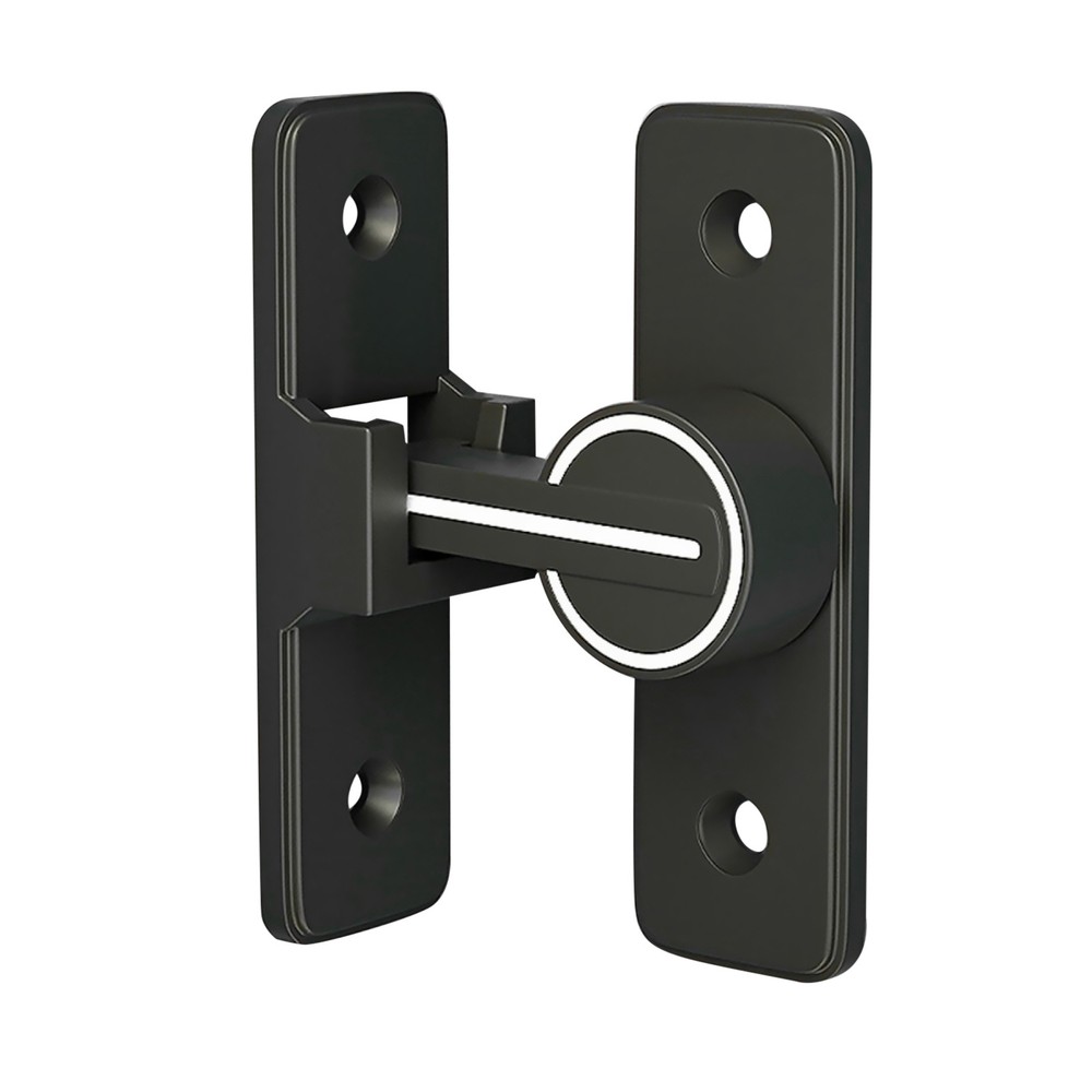 90° Keyless Interior Door Bolt Luminous Surface-mounted Room Door Latch ff