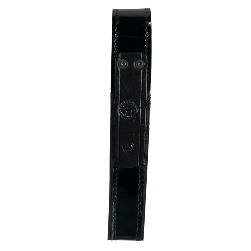 Stallion Flashlight Holder Leather Covered Gloss Black SLD-3 Streamlight Stinger