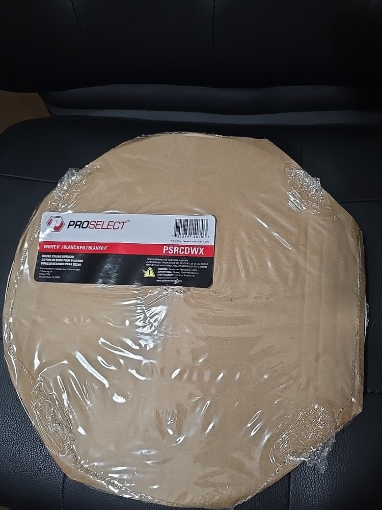 8" Round White Ceiling Diffuser With Hardware, 360 Air Flow Free US Shipping