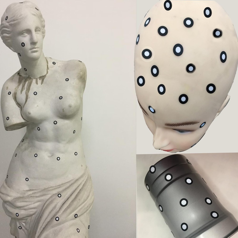 800 pcs 6mm 3D Tracking Dots Reference Point Markers for 3D Scanning,Diffuse ...