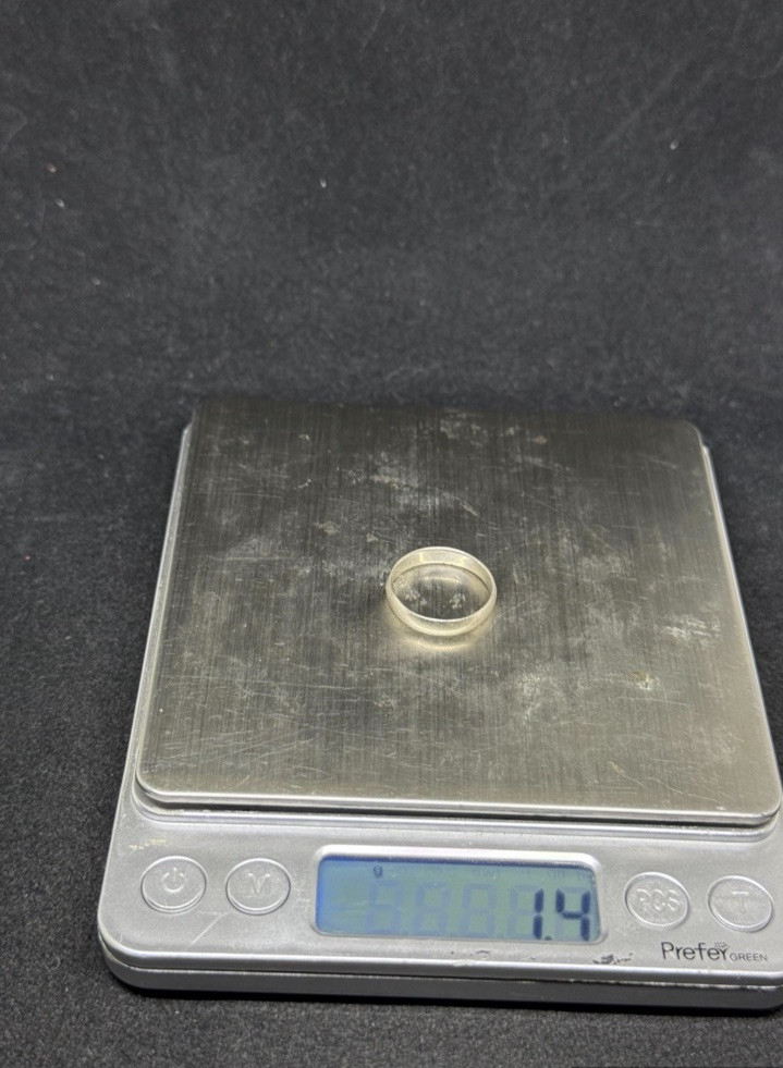 Native American Navajo plain sterling silver band ring size 6.5