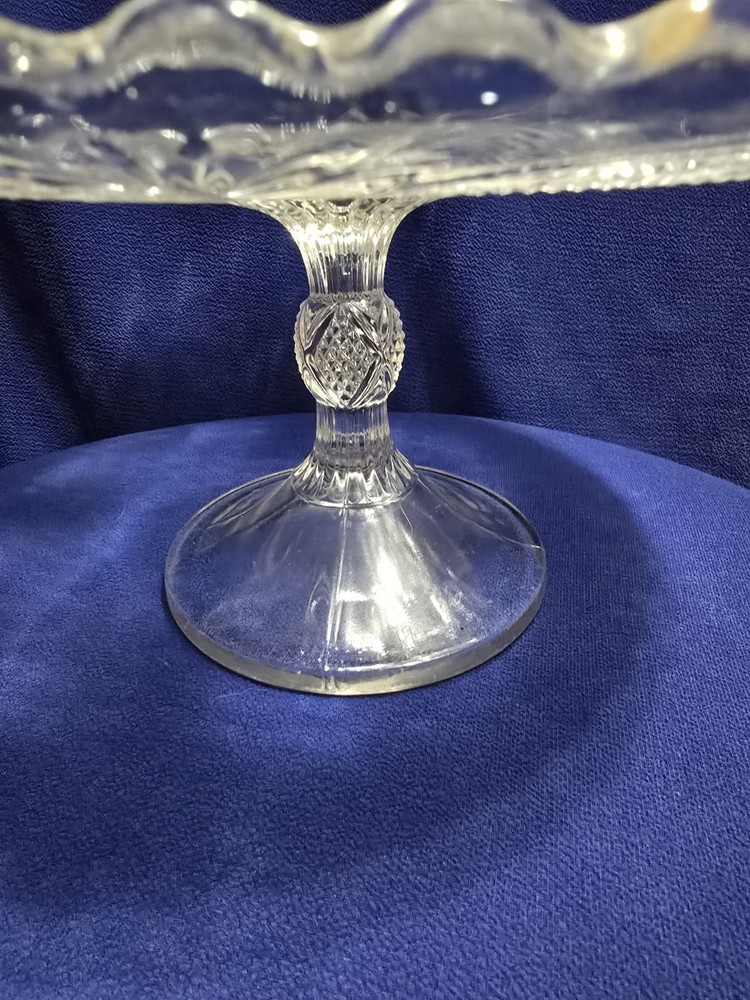 ANTIQUE EAPG BRYCE-HIGBEE CAKE STAND PTRN-MONARCH