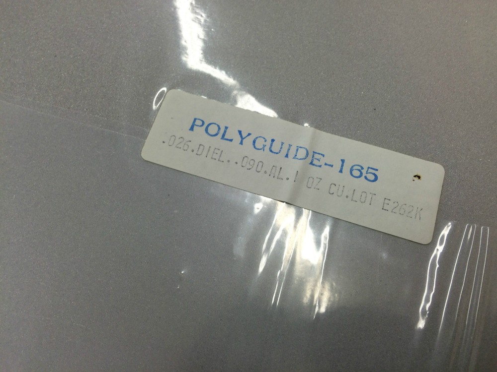 2 New Polyguide 165 Clad Laminates Microwave Circuit Fabrication Sheet Copper