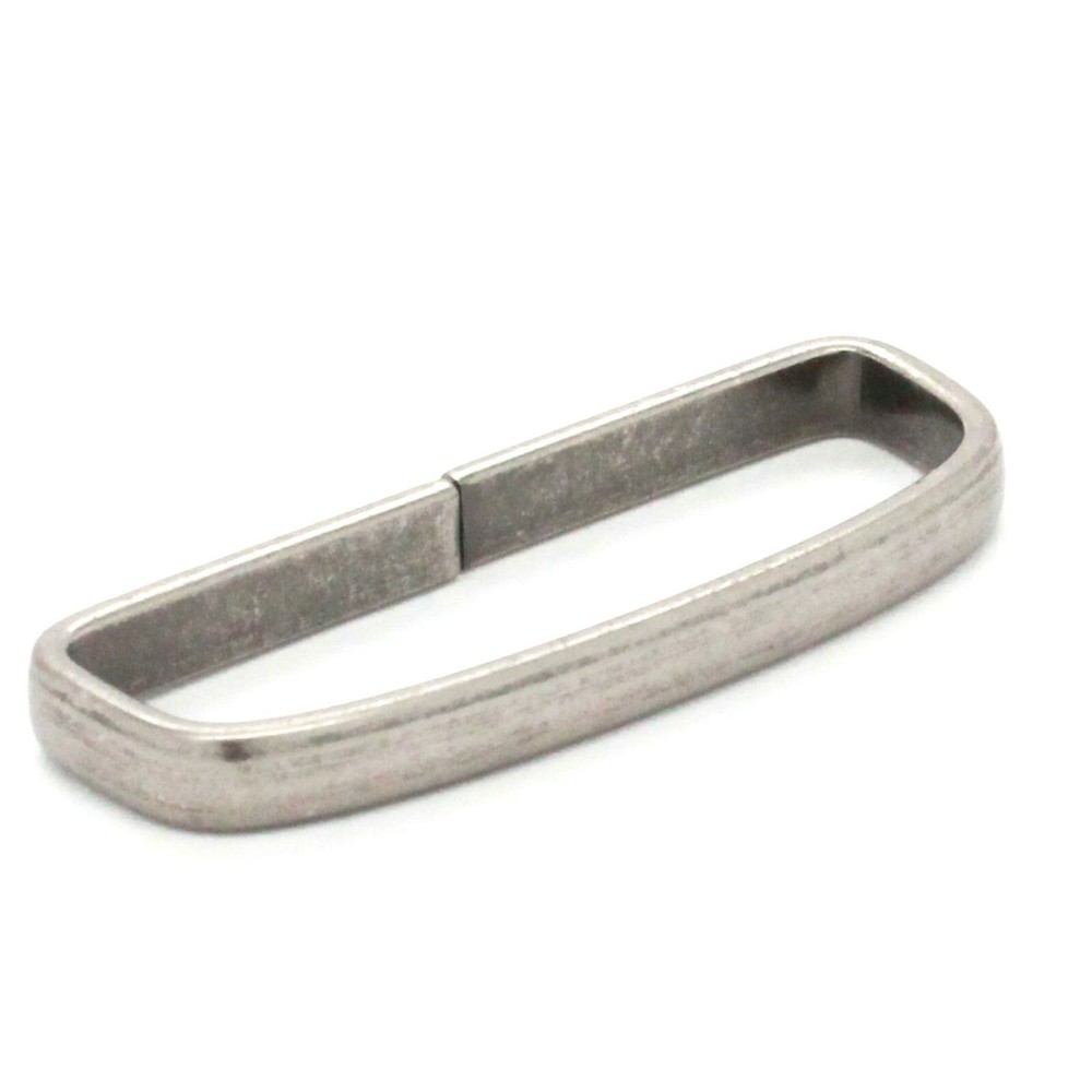 Nickel Solid Brass Strap Loop 1.5" 1935-21