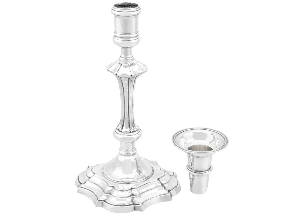 Antique Irish Sterling Silver Candlesticks