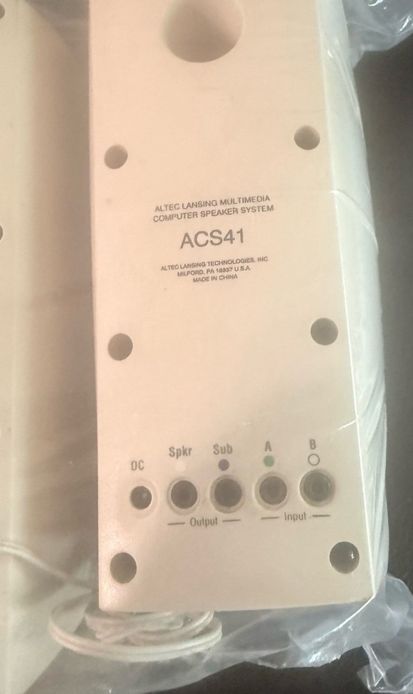 Vintage Gateway 2000 ACS41 Altec Lansing Multimedia Computer Speaker System