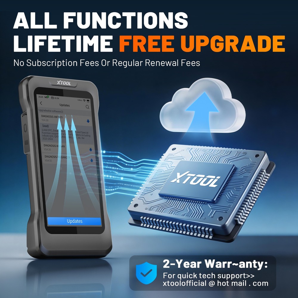 XTOOL TP580 TPMS TS100 Programming Tool All System Diagnostic Scanner 22+Service