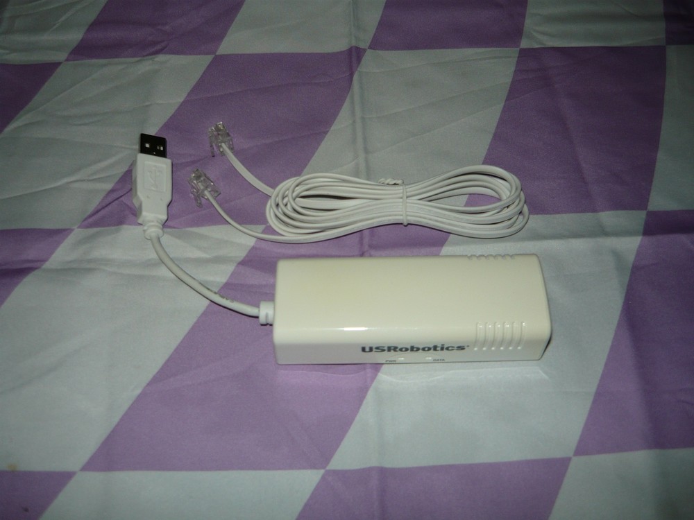 US Robotics USB 56K Dial-Up Modem USR5637 Used Tested