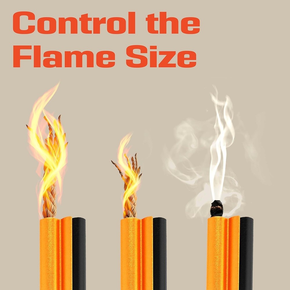 Dependable 6-Inch Flint Fire Starter Kit with Curved Striker - Survival Ready