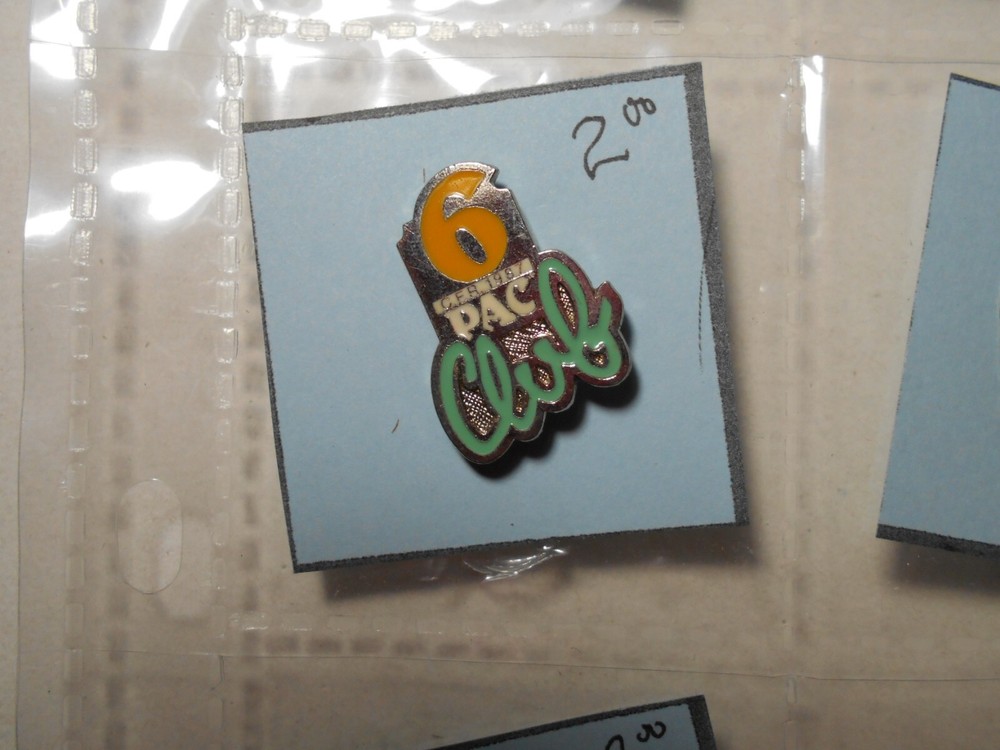 3/4" 6 Pac Club beer hat pin