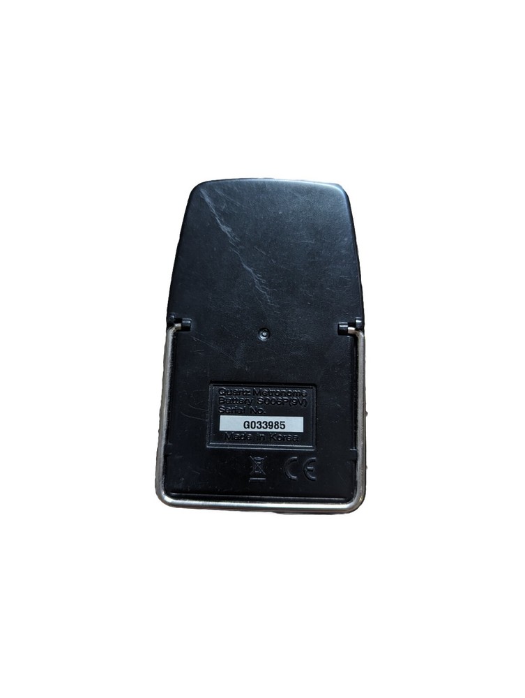 Matrix MR-500 Black Quartz Compact Metronome Visual Practice Dial 9 Volt Black