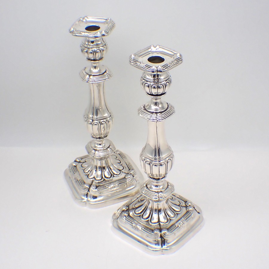 Candlesticks Pair A5159 Gorham Sterling Silver 1913 Date Mark