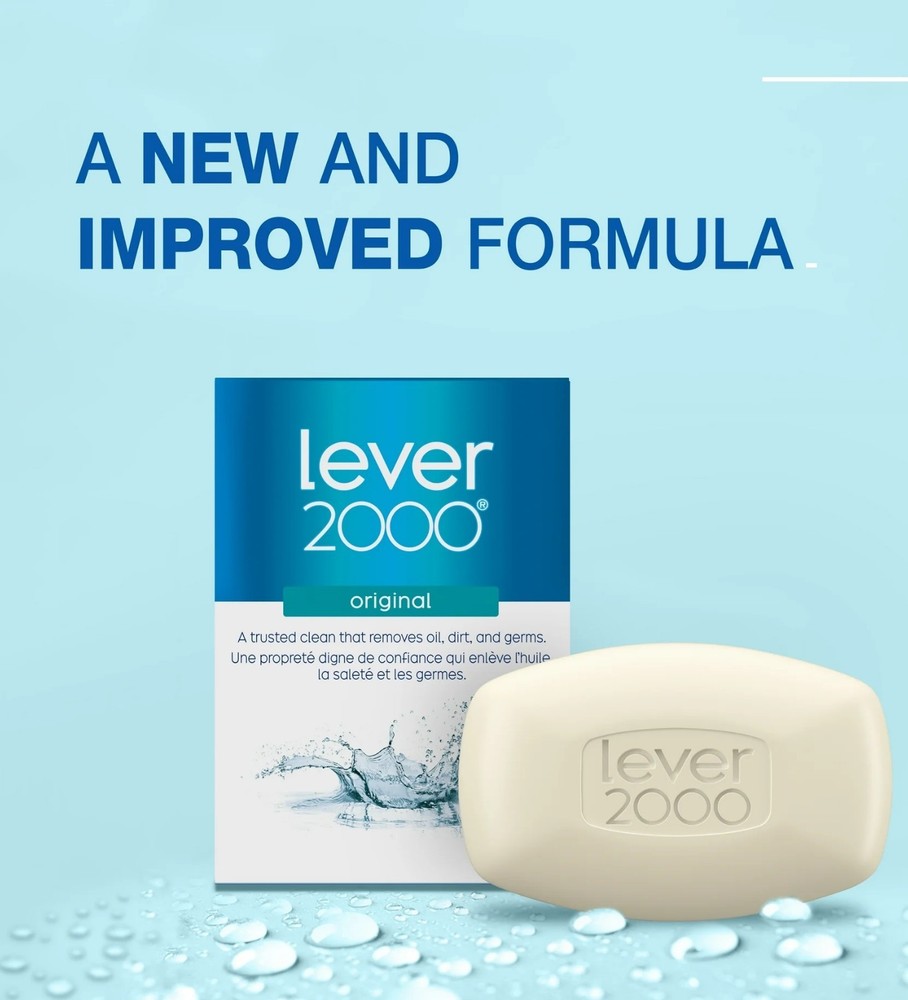 Lever 2000 Original Bar Soap, Refreshing & Moisturizing, 8 Count Pack