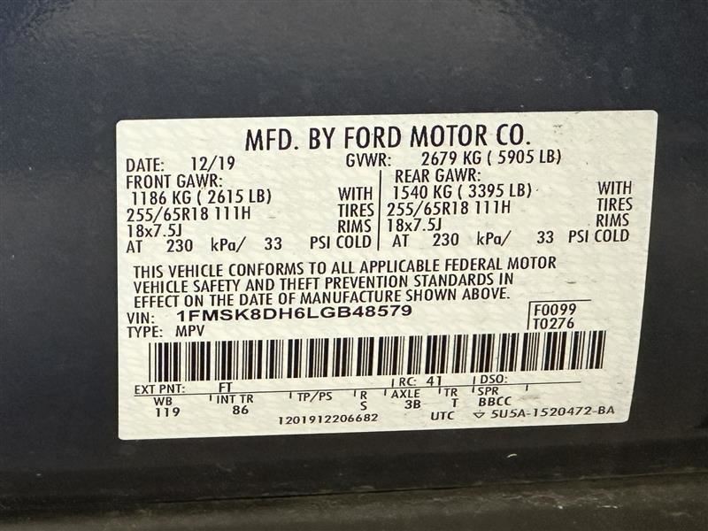 Camera/Projector Camera Windshield Mounted Fits 20-24 AVIATOR 2647752