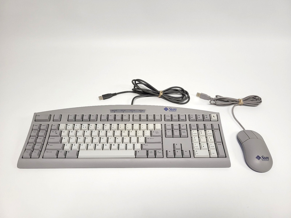 Vintage Sun Microsystems Type 6 Keyboard 3201273-01 with Crossbow Mouse (Tested)