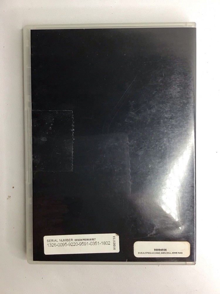 Adobe Creative Suite 4 Design Premium For MAC DVD Version Serial# Preowned