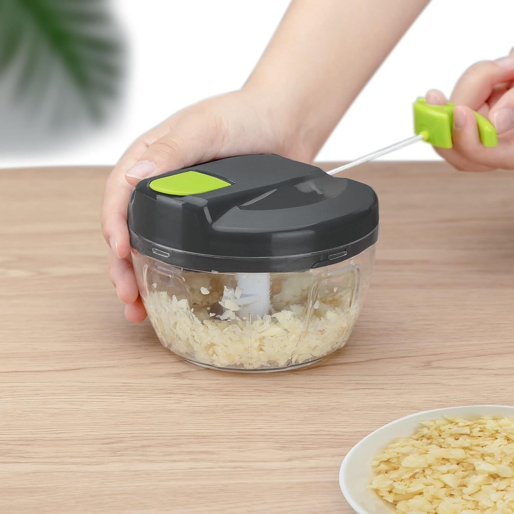 Multi-Function Manual Food Chopper & Processors with Handle and Cover,Vegetab...