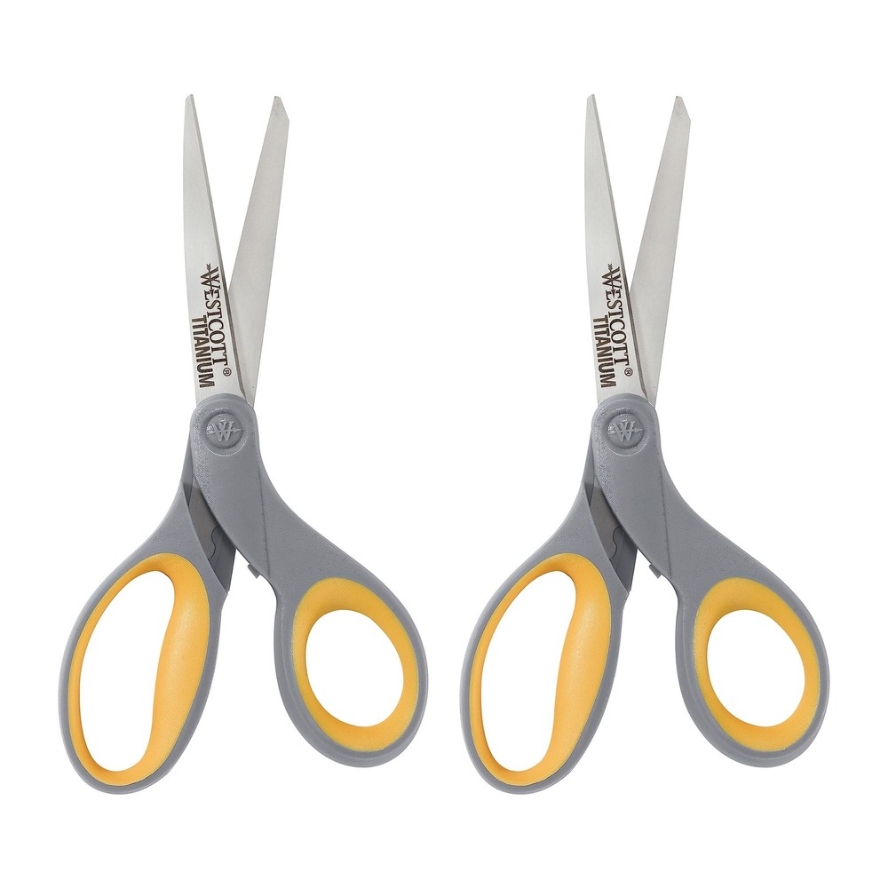 Westcott 2 Titanium Bonded Scissors and 2 Ceramic Utility Cutters, 4-Pack