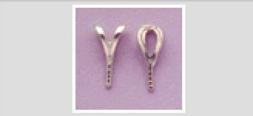 Sterling Silver (Large) Pegged Bail~Great For Gluing!