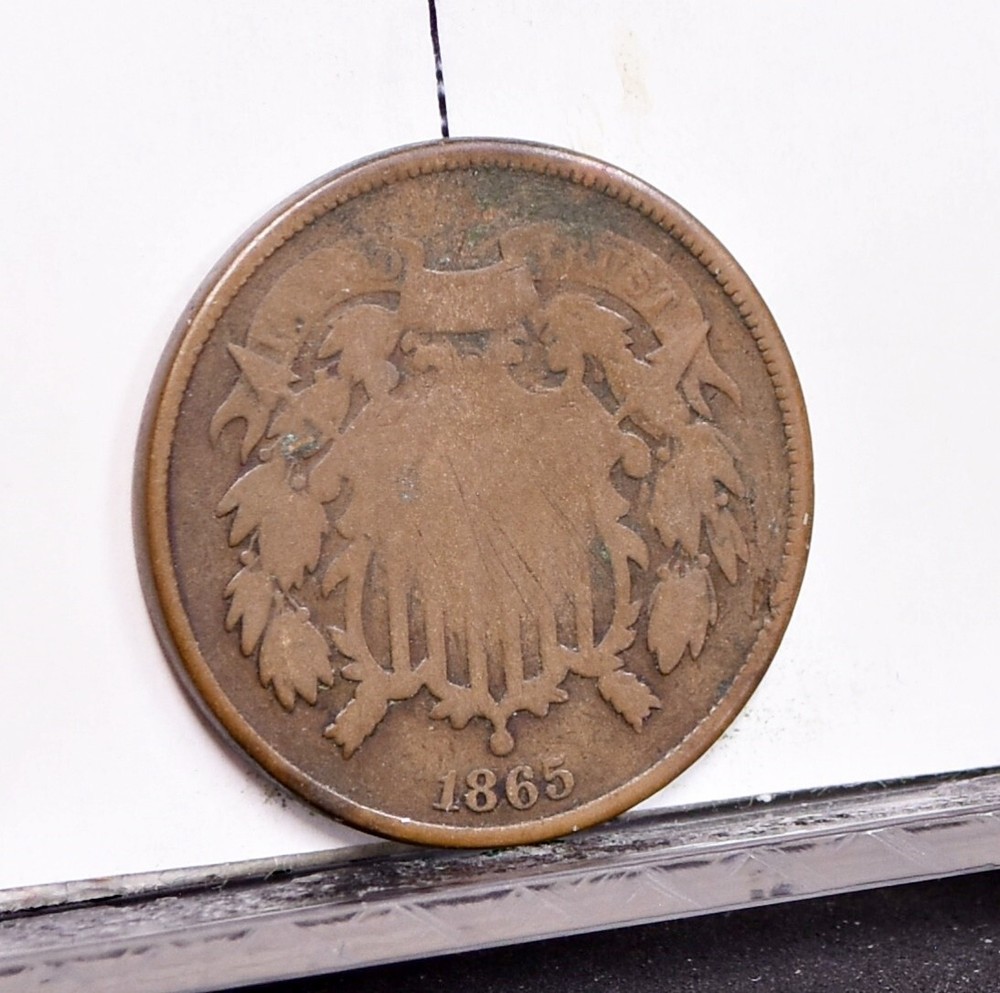 1865 Two Cent Piece - Good (#57185-L)
