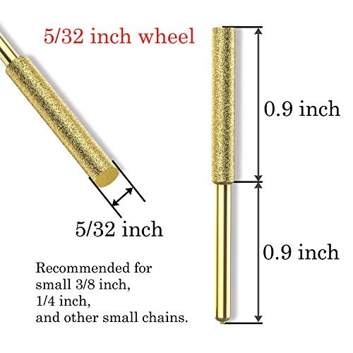 Bits Titanium Coated Diamond Sharpening Wheels - High Hardness 5/32 chainsaw