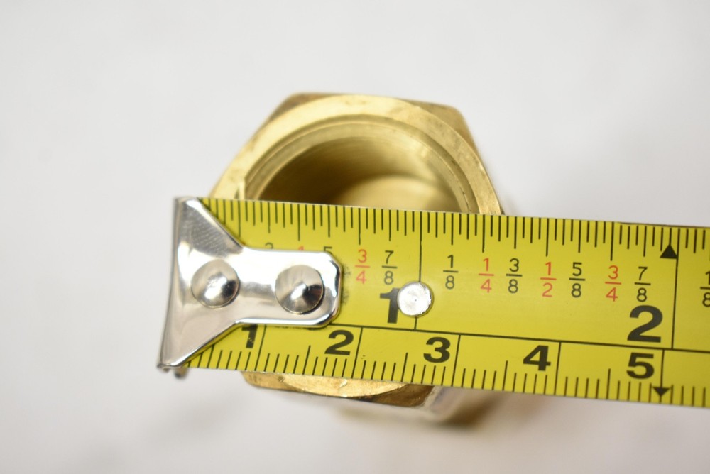 Rexarc Brass Inline Check Valve Male - Female Threaded Pipe Flow Adapter Fitting