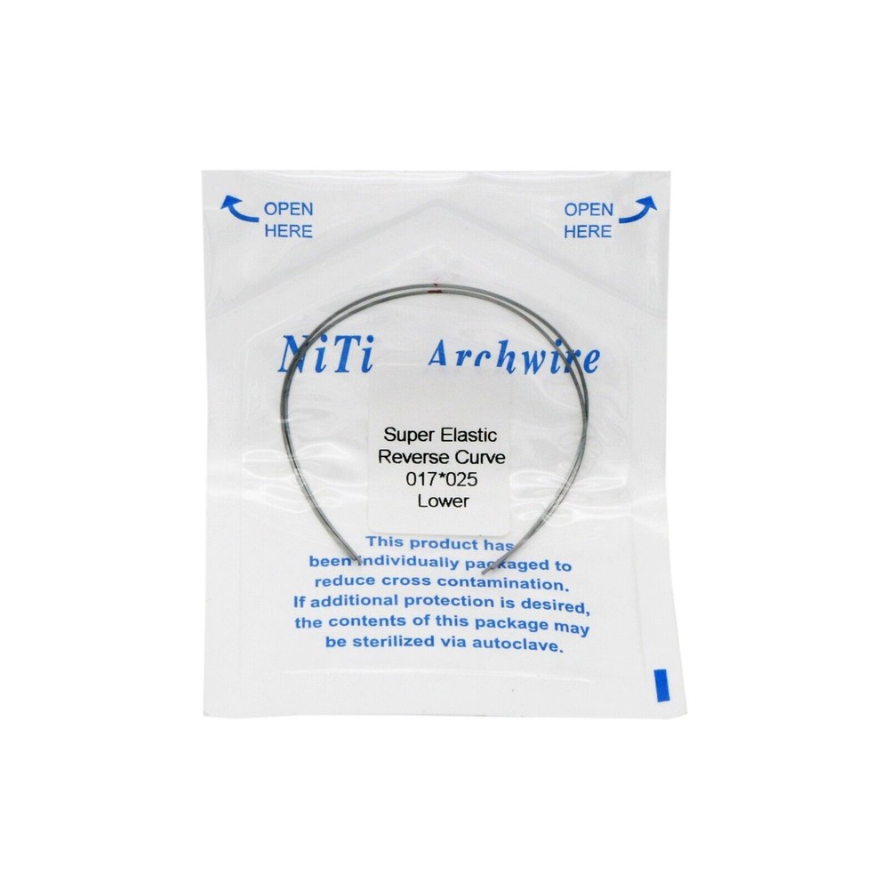Dental Reverse Curve Arch Wire Niti Super Elastic Round/Rectangular True Form
