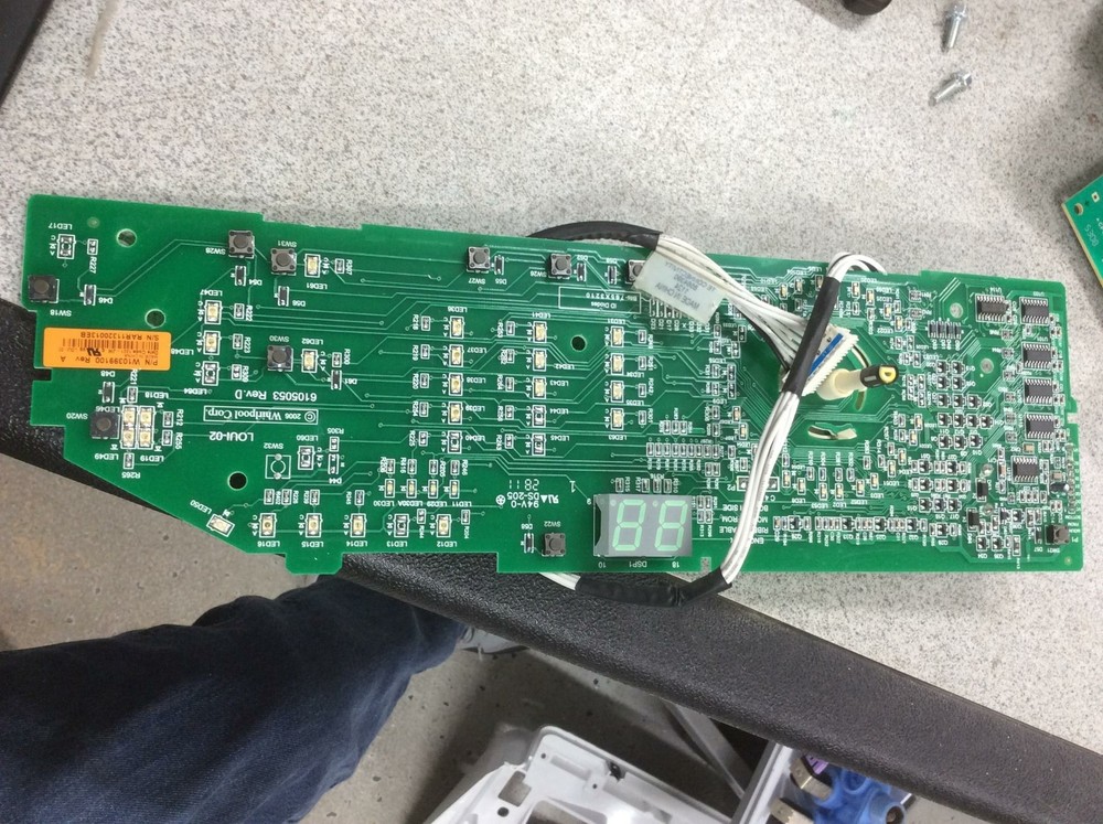 Whirlpool Maytag Washer User Interface Control Board part# w10399100 rev a