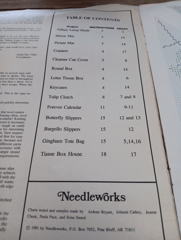 Plastic Canvas Bazaar 16 Needlepoint Projects by Vicki Neil Getchell Pattern