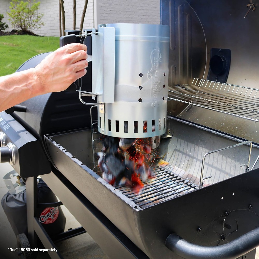 Char-Griller® Trigger Quick Release Chimney Starter with Heat Shield