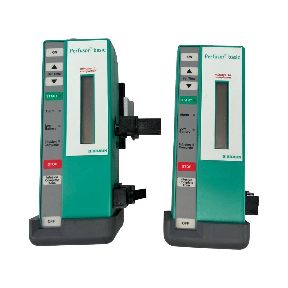 Lot of 2 - B. Braun Perfusor Basic Syringe Pump UNTESTED | READ