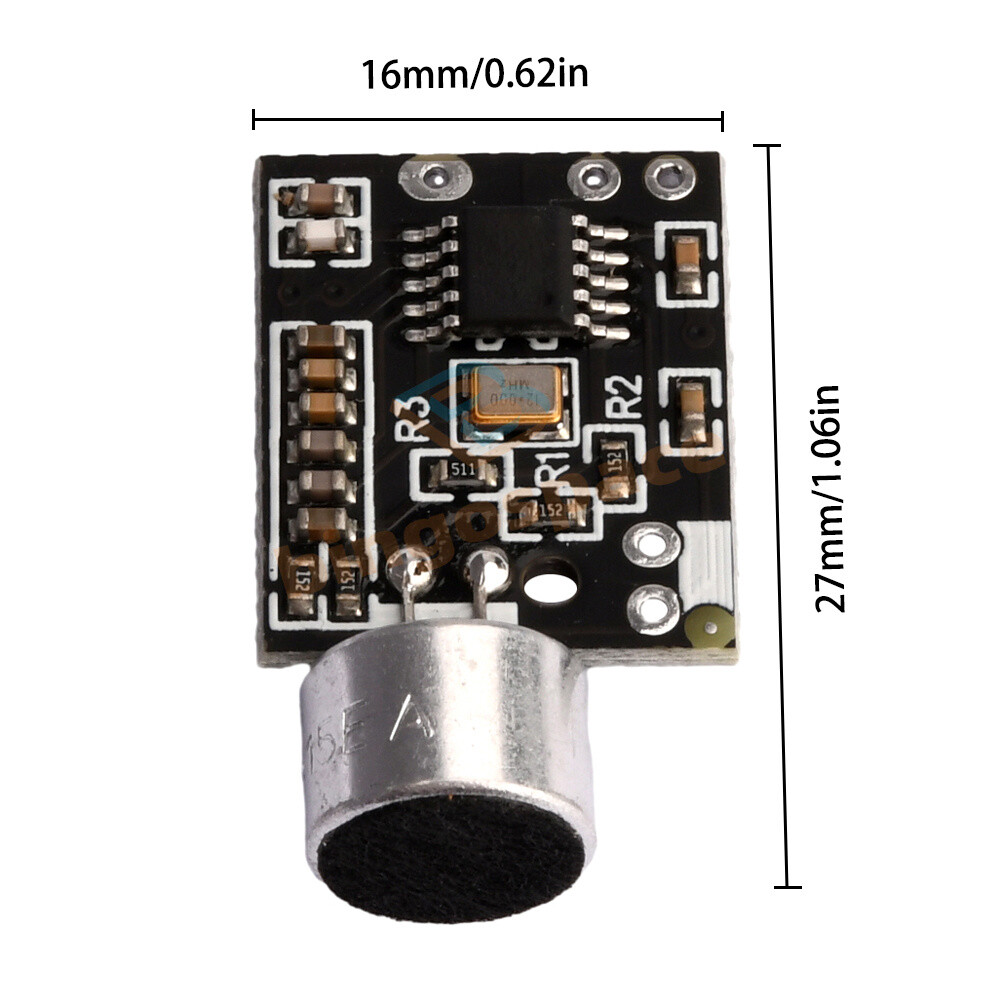 Wireless Microphone MIC FM 10dBm Transmitter Module Support Dual-channel Stereo.