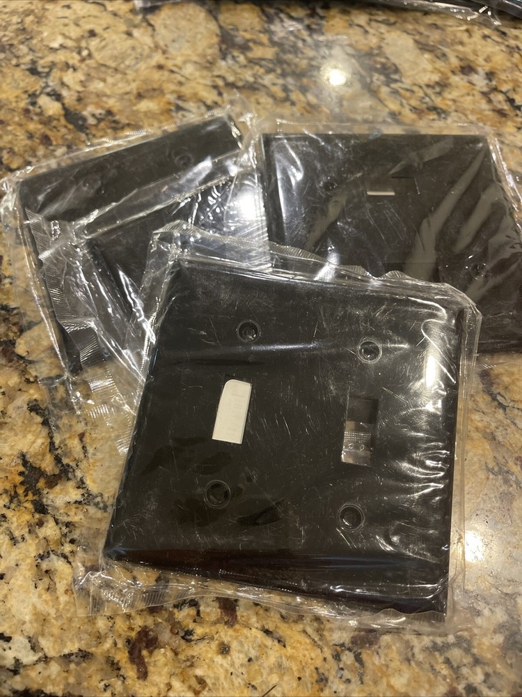 4-Eaton 5139BK Wallplates and Accessories Black