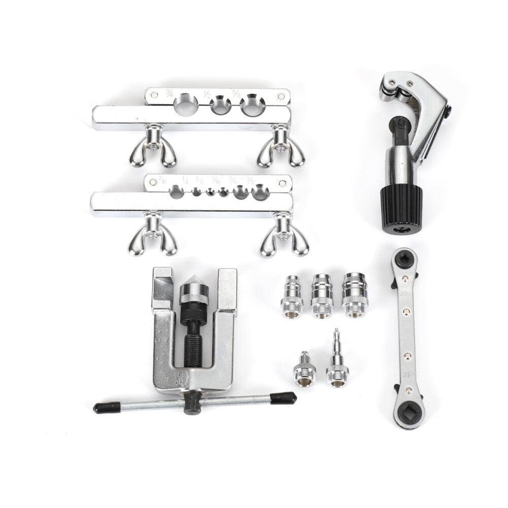 Flaring Tool Kit, Breakline & HVAC Swaging Tool Set for 45° Single Flares