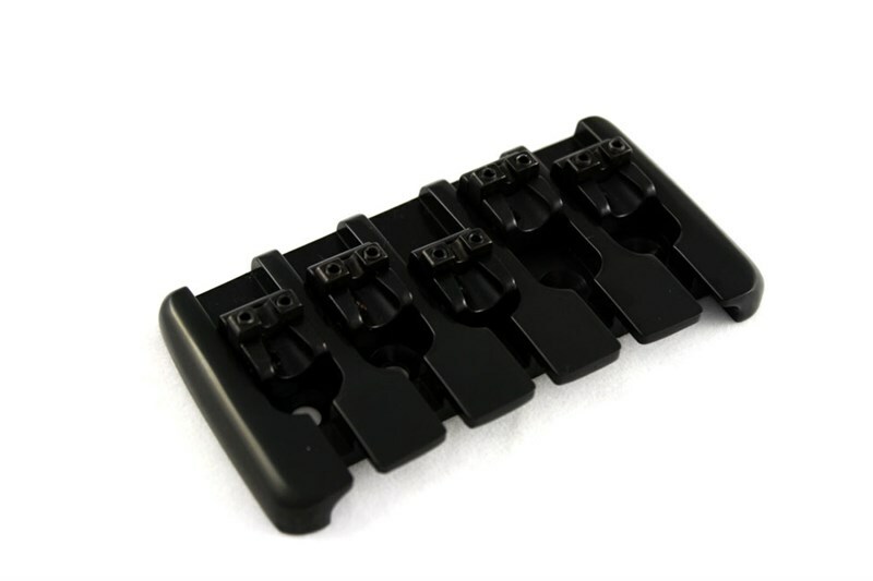 NEW Quick Release 5-String Modern Bass Bridge, BLACK